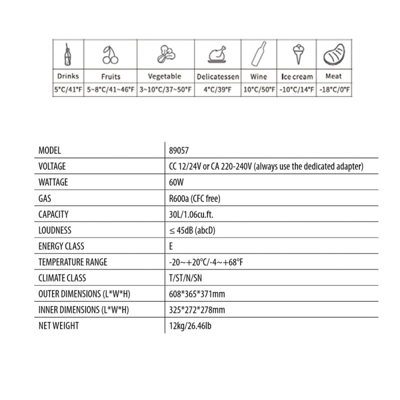 ΨΥΓΕΙΟ/ΚΑΤΑΨΥΚΤΗΣ 30LT/12/24V+220V ΦΟΡΗΤΟ ΜΕ ΣΥΜΠΙΕΣΤΗ/ΘΕΡΜΟΣΤΑΤΗ ΚΑΙ ΨΗΦΙΑΚΗ ΟΘΟΝΗ FC-30 LAMPA - 1 TEM.