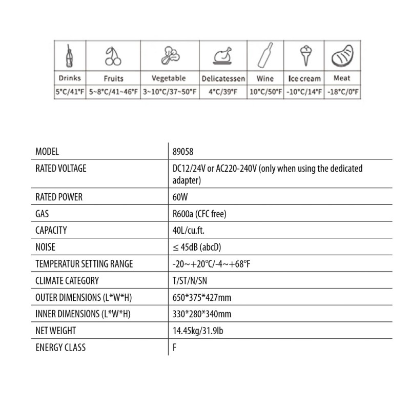 ΨΥΓΕΙΟ/ΚΑΤΑΨΥΚΤΗΣ 40LT/12/24V+220V ΦΟΡΗΤΟ ΜΕ ΣΥΜΠΙΕΣΤΗ/ΘΕΡΜΟΣΤΑΤΗ ΚΑΙ ΨΗΦΙΑΚΗ ΟΘΟΝΗ FC-40 LAMPA - 1 TEM.