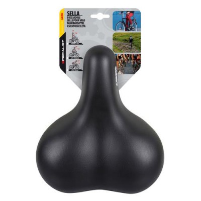 Σέλα ποδηλάτου (260x225mm /690gr) μαύρη Relax City S-6 Selle/Saddles Specialist