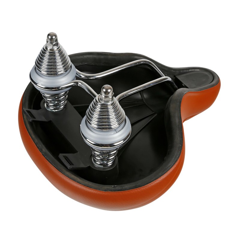 Σέλα ποδηλάτου με διπλά ελατήρια (260x255mm/1020gr) καφέ Relax City S-14 Selle/Saddles Specialist