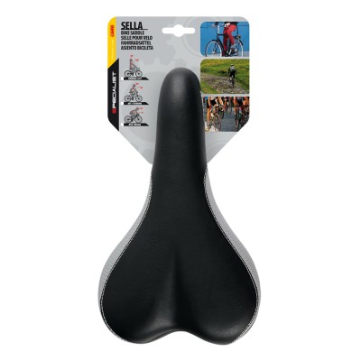 Σέλα ποδηλάτου (265x155mm /320gr) μαύρη/γκρι Sella Dynamic MTB/Racing S-17 Selle/Saddle