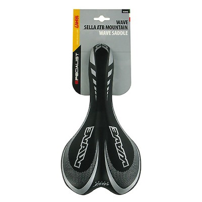 Σέλα ποδηλάτου (270x140mm /370gr) μαύρη Wave Saddle