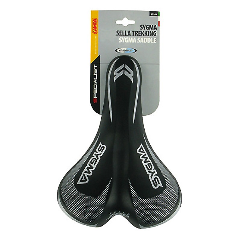 Σέλα ποδηλάτου (260x180mm /480gr) μαύρη Sygma Saddle