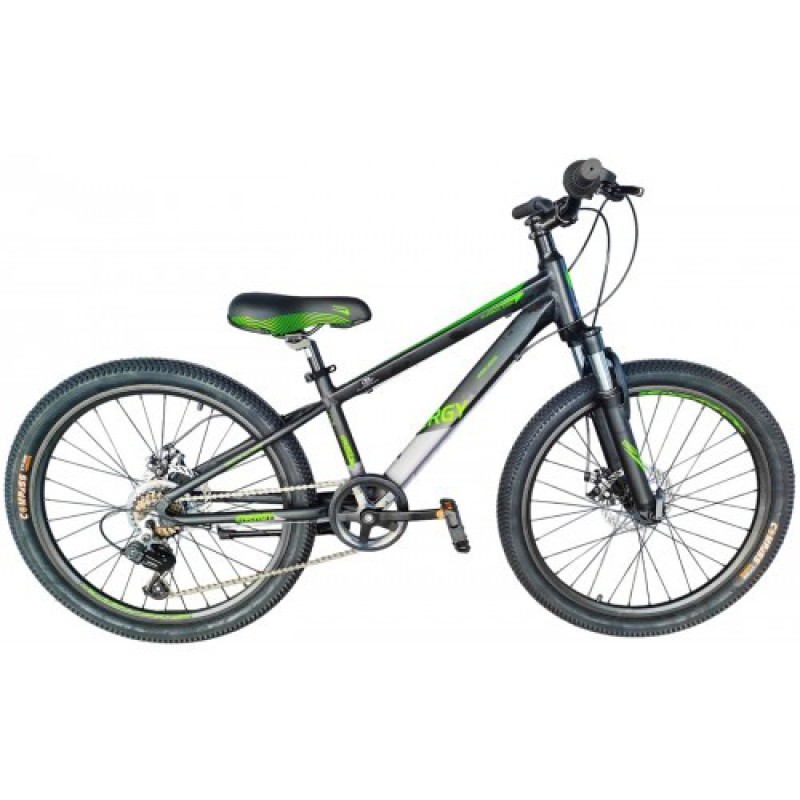 Energy Enigma 24" Disc Alloy Midnight Black 'n' Green Matt με Lock Out