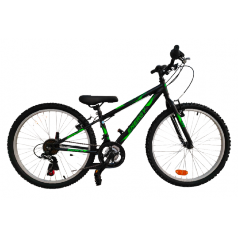 Energy Thunder 26" - Black Green Matt (460) (21 Speed)
