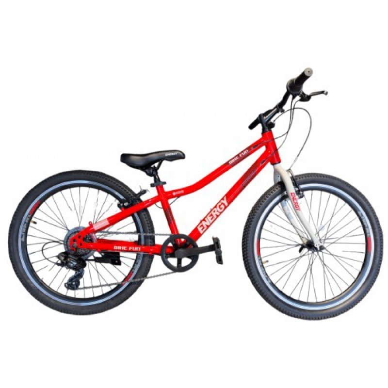 Energy Bike Fun 24" - Red White - 7 speed
