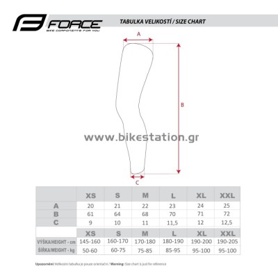 Πατζάκια FORCE Race black Large