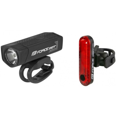 FORCE FRONT AND REAR DOT LIGHT SET WITH USB CHARGING 454075