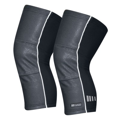 knee warmers FORCE WIND-X, black Large