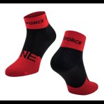 ΚΑΛΤΣΕΣ FORCE ONE ΜΑΥΡΟ ΚΟΚΚΙΝΟ L/XL (42-47)