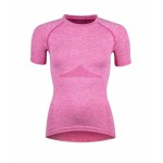 Ισοθερμικό κοντομάνικo μπλουζάκι Force F SOFT LADY ροζ Medium-Large