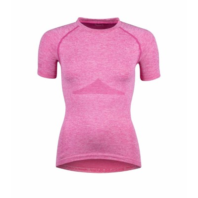 Ισοθερμικό κοντομάνικo μπλουζάκι Force F SOFT LADY ροζ Medium-Large