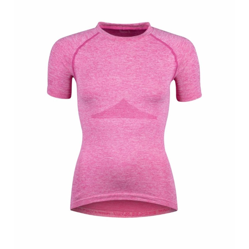 Ισοθερμικό κοντομάνικo μπλουζάκι Force F SOFT LADY ροζ Medium-Large