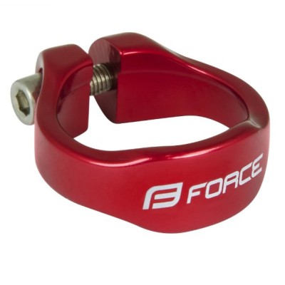 Κολάρο FORCE 34.9mm Al με βίδα, κόκκινο