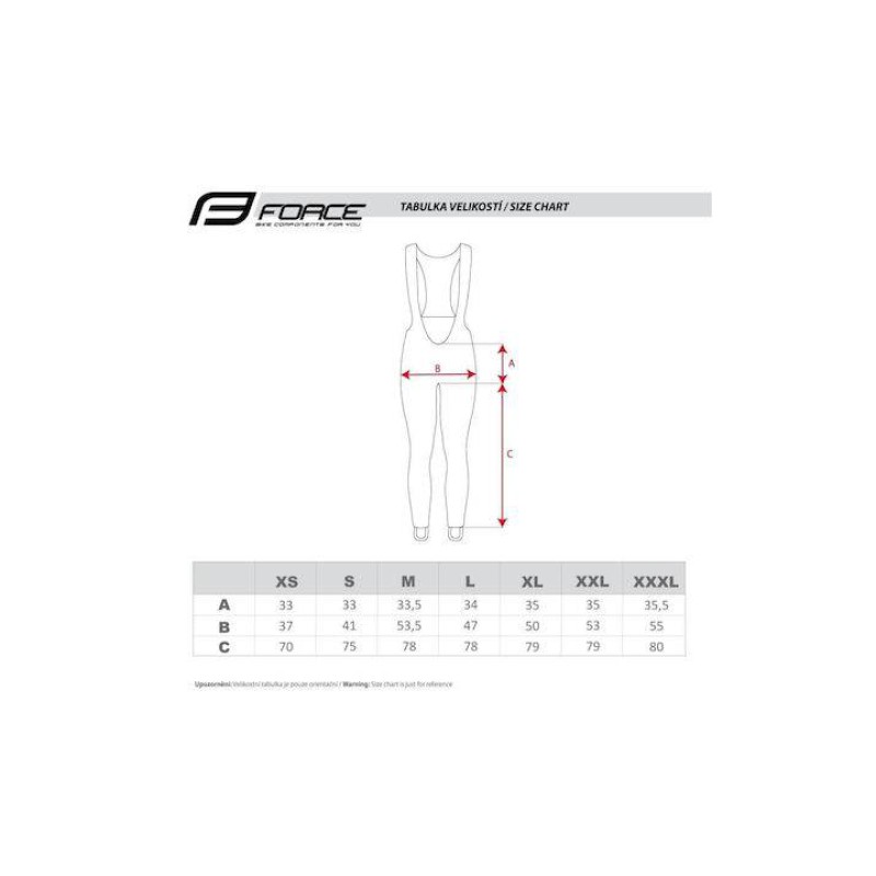 Force Ζ70 Gel Pad Ανδρικό Κολάν Ποδηλασίας με Τιράντες Μαύρο Medium