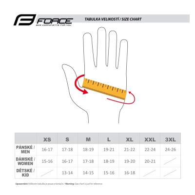 FORCE ΓΑΝΤΙΑ ULTRA TECH μαύρο/λευκό 2XLarge 