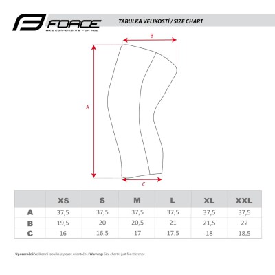 knee warmers FORCE WIND-X, black Large