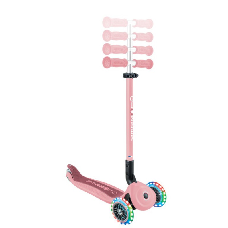 Globber Scooter Foldable Go.Up Active Lights 360 Pastel Pink