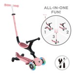 Globber Scooter Foldable Go.Up Active Lights 360 Pastel Pink
