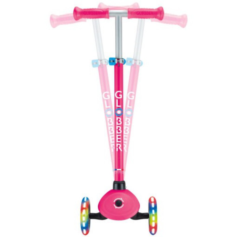 Globber Scooter Primo Lights V2 Fuchsia
