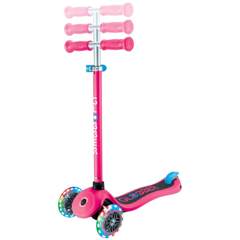 Globber Scooter Primo Lights V2 Fuchsia