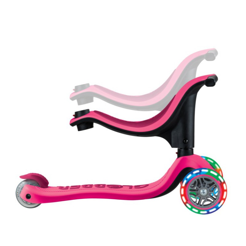 Globber Scooter Go.Up Sporty Lights Fuchsia