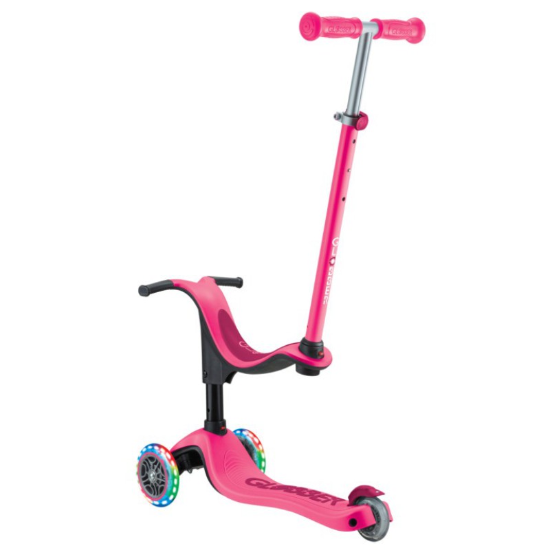 Globber Scooter Go.Up Sporty Lights Fuchsia