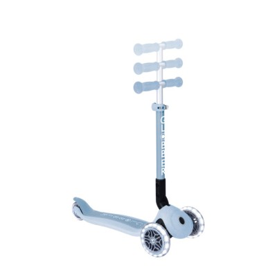 Globber Scooter Junior Foldable Lights Eco Blueberry