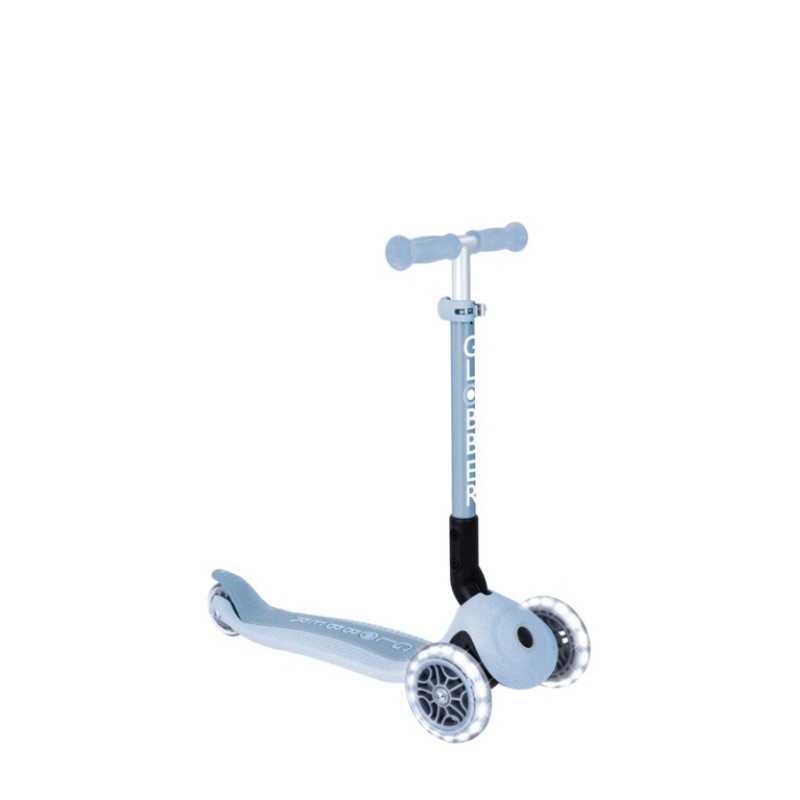 Globber Scooter Junior Foldable Lights Eco Blueberry