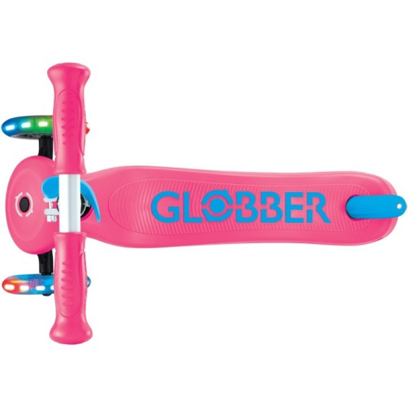 Globber Scooter Primo Plus Lights Fuchsia