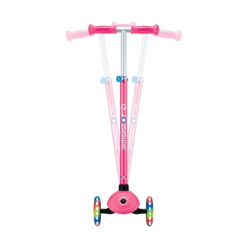 Globber Scooter Primo Plus Lights Fuchsia