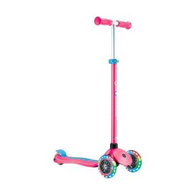 Globber Scooter Primo Plus Lights Fuchsia