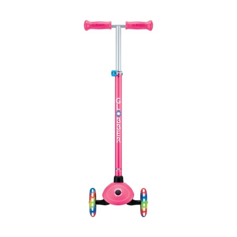 Globber Scooter Primo Plus Lights Fuchsia