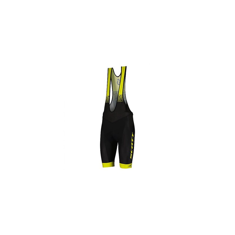 SCOTT RC TEAM ++ MEN'S BIBSHORTS Black/Yellow XLarge