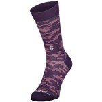 ΚΑΛΤΣΕΣ SCOTT TRAIL CAMO CREW DARK PURPLE/WHITE Larg 42-44