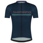 Shimano LOGO μπλε κοντομάνικο jersey Medium