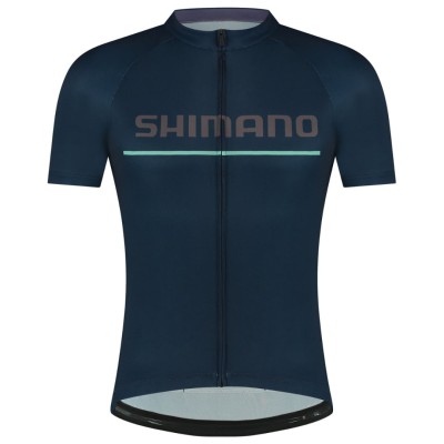 Shimano LOGO μπλε κοντομάνικο jersey Large