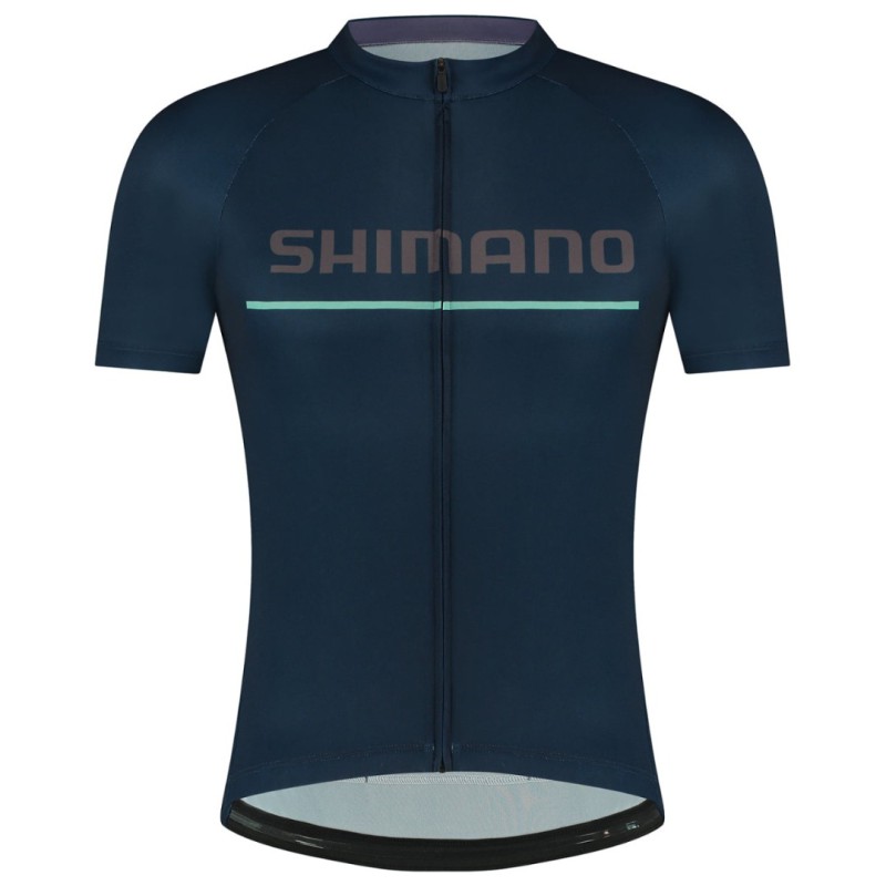 Shimano LOGO μπλε κοντομάνικο jersey Medium