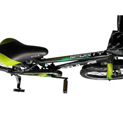 ΠΑΙΔΙΚΟ ΠΟΔΗΛΑΤΟ 16'' STYLE SPORTY V- BRAKE ΜΑΥΡΟ/ ΠΡΑΣΙΝΟ