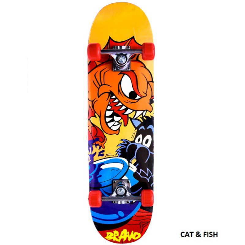 ΑΘΛΟΠΑΙΔΙΑ πλήρης τροχοσανίδα στενή απλή (cat and fish)