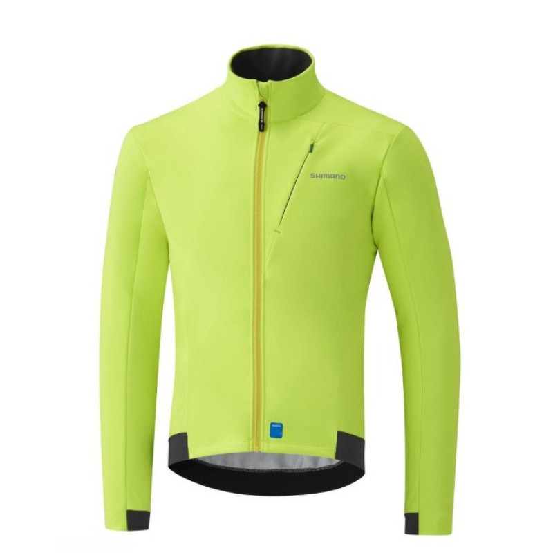 Shimano Men's Wind Jacket Neon Yellow Medium