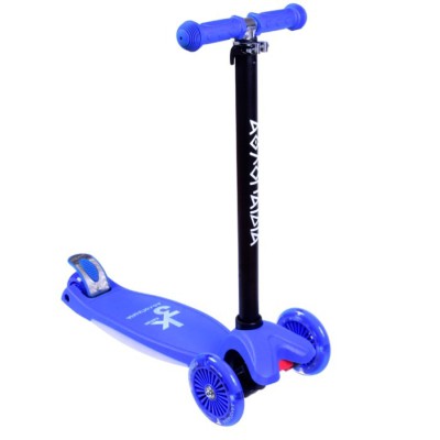 ΑΘΛΟΠΑΙΔΙΑ 3τροχο Πατίνι (Scooter) Με Φωτιζόμενη Βάση Και Ροδάκια  Μπλε 