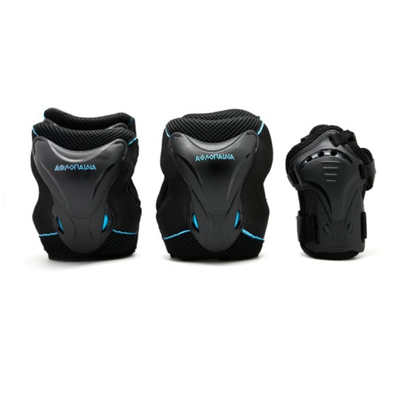 ΑΘΛΟΠΑΙΔΙΑ Σειρά Προστατευτικά Ενισχυμένα - Μπλε  Χρώμα (Μπλε), Μέγεθος (Large)