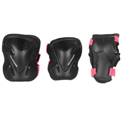 ΑΘΛΟΠΑΙΔΙΑ Προστατευτικά Ενηλίκων - Μαύρο/Φούξια  Χρώμα (Μαύρο-Φούξια), Μέγεθος (Large)