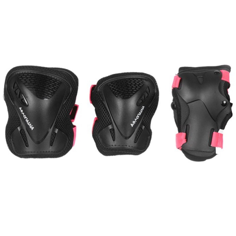 ΑΘΛΟΠΑΙΔΙΑ Προστατευτικά Ενηλίκων - Μαύρο/Φούξια  Χρώμα (Μαύρο-Φούξια), Μέγεθος (Large)